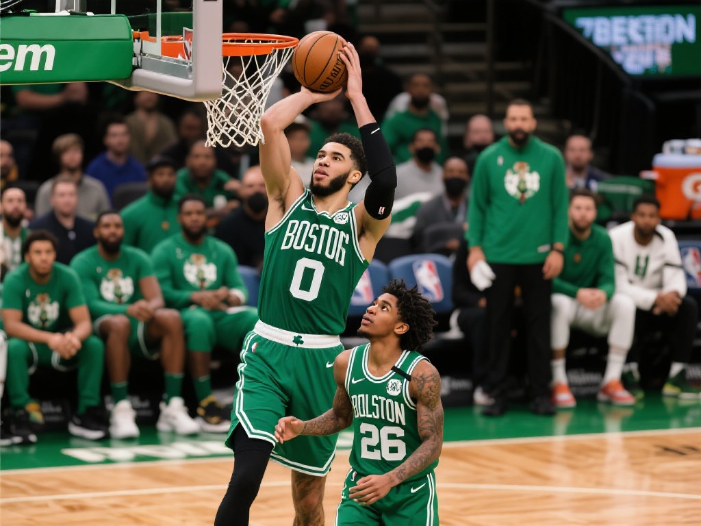 从数据上看，凯尔特人在篮板球和助攻两项统